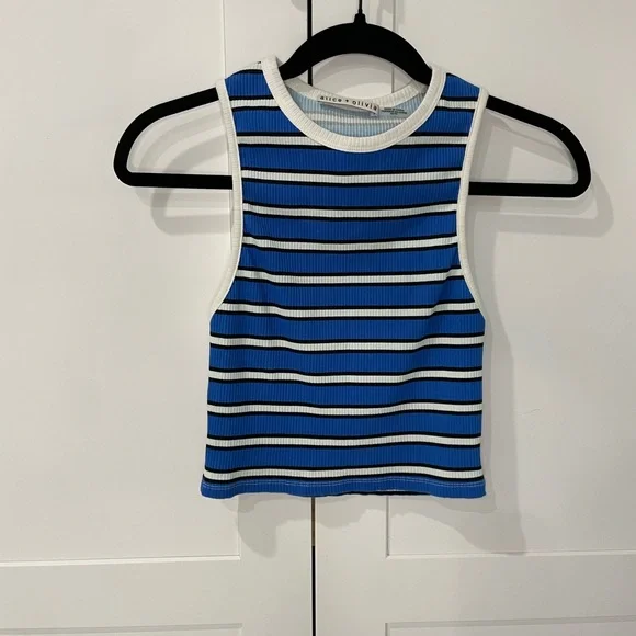 Alice + Olivia Andre Fitted Cropped Tank - Picture 6 of 11